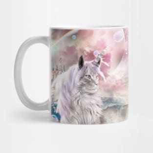 Space Rainbow Caticorn Cat Unicorn Mug